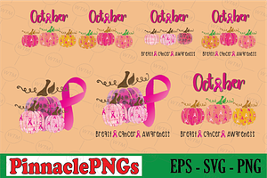 In October We Wear Pink, a Seasonal Illustration by Pinnacle PNGs