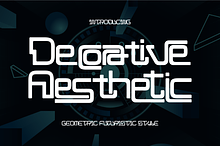 Decorative Aesthetic Futuristic Font