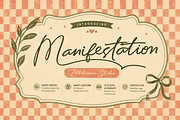 Manifestation, a Handwritten Font by Letterhanna Studio (Thumbnail 1 of 15)