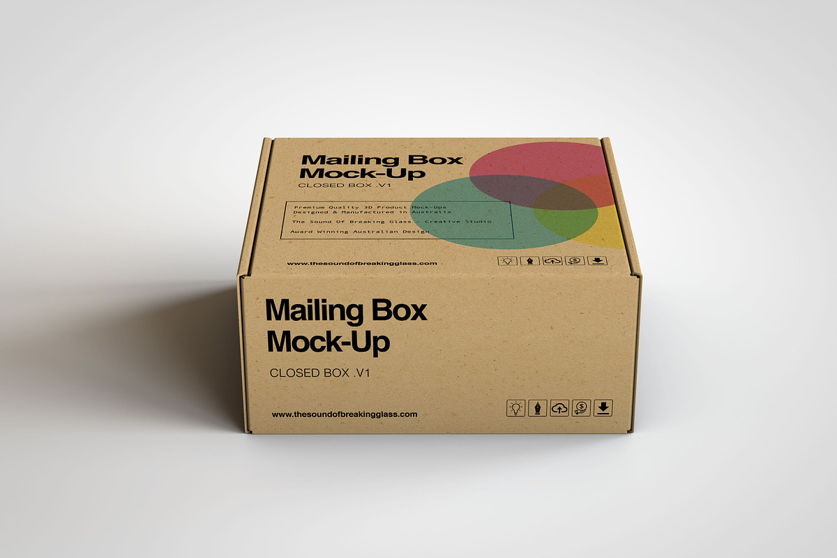 Mailing | Shipping Box-Mock-Up, a Packaging Mockup by TSOBG (Photo 7 of 9)