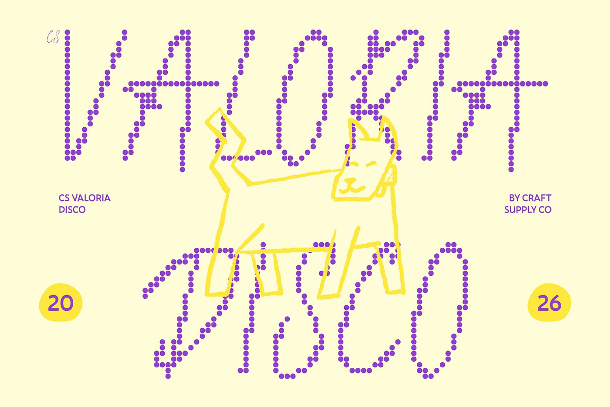 CS Valoria Disco, a Handwritten Font by Craft Supply Co. (Photo 1 of 8)