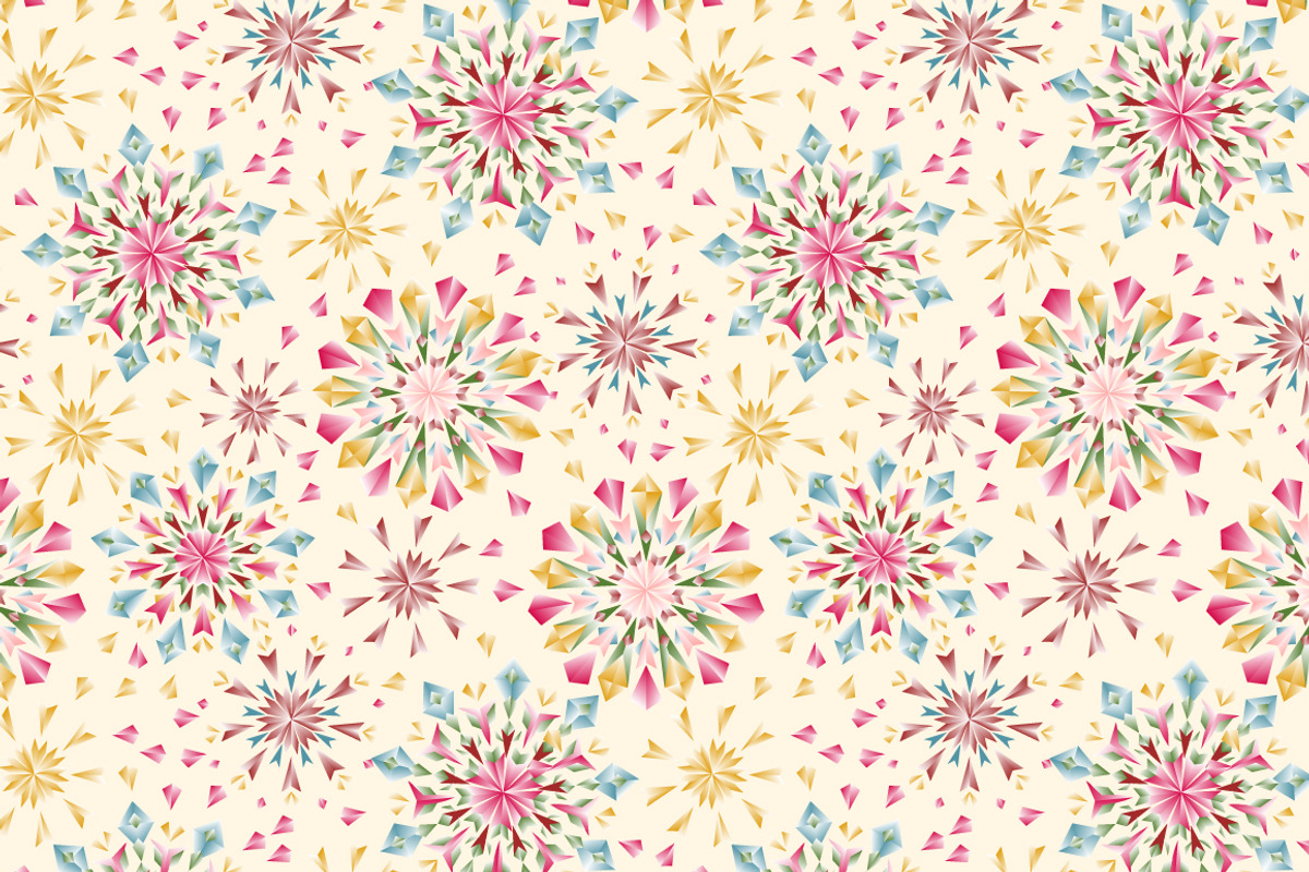 Colorful diamond crystals patterns, a Pattern Graphic by Natalyon (Photo 2 of 3)