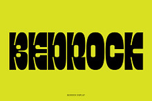 Bedrock Display Font