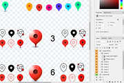 54 Vector Map Pointers, an Icon by Alexey Yarkin (Thumbnail 3 of 3)