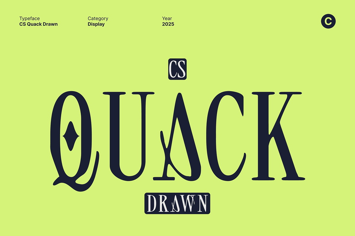 CS Quack Drawn, a Serif Font by Craft Supply Co. (Photo 1 of 8)