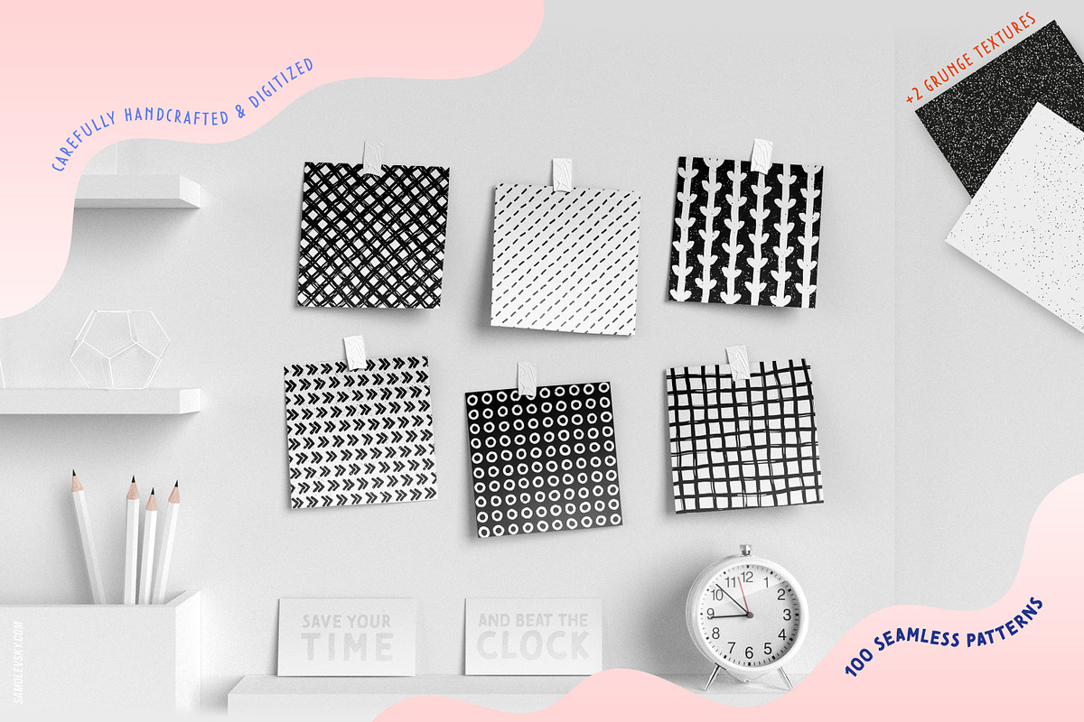 Handmade patterns ultimate bundle, a Pattern Graphic by Samolevsky (Photo 3 of 25)