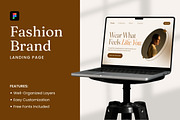 Fashion Brand Landing Page, a Landing Page Template by Antstheme (Thumbnail 1 of 2)