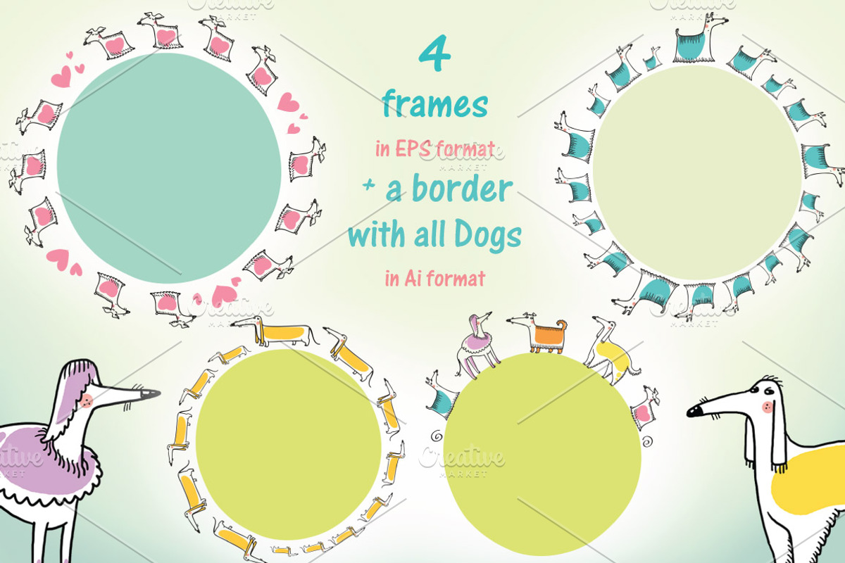 BusySausage Vol.1 patterns, an Animal Illustration by Zooza Art (Photo 7 of 9)