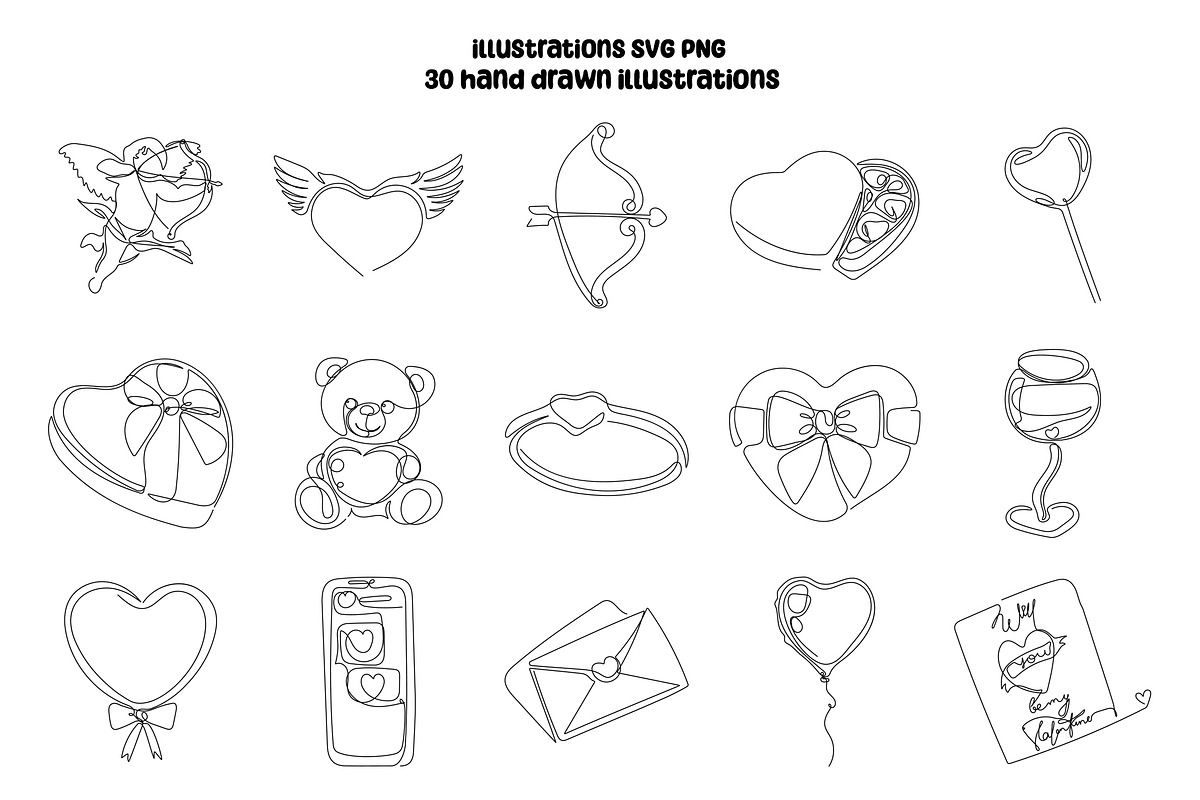 The Line of Love: One-Line Drawings, a Decorative Illustration by Artalia (Photo 2 of 3)