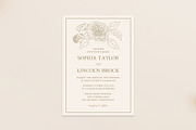 Gilded Formal Floral Wedding Templat, an Invitation Template by Creativetacos (Thumbnail 3 of 3)