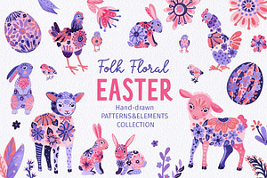 Folk Floral Easter collection