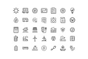 Energy & Sustainability Line Icons, an Outline Icon by gstudiovect21 (Thumbnail 2 of 5)