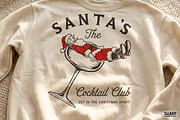 Santa's Cocktail Club Get In The, an Object Graphic by SharpMarketplace (Thumbnail 4 of 4)