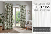 Pinch & Pencil Pleat Curtains Mockup, a Product Mockup by mock-ups (Thumbnail 1 of 12)