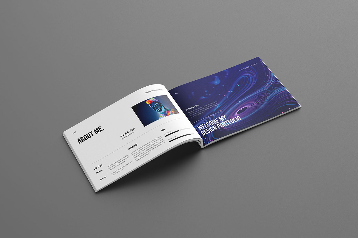 Colorful Portfolio Layout Landscape, a Brochure Template by Seeing-art (Photo 3 of 10)