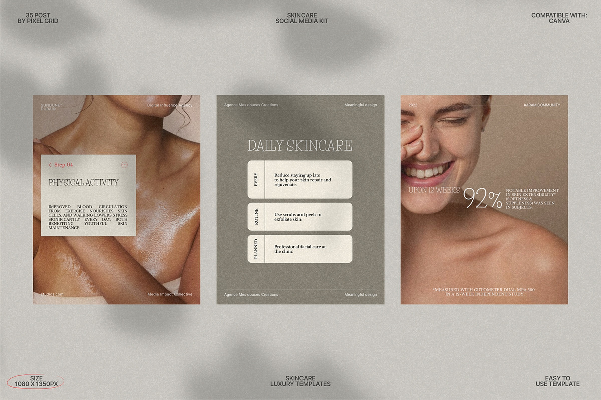 Skincare Canva Posts for IG preview 6