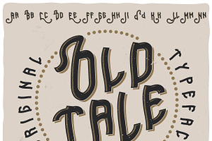 Vintage Label Typeface Old Tale