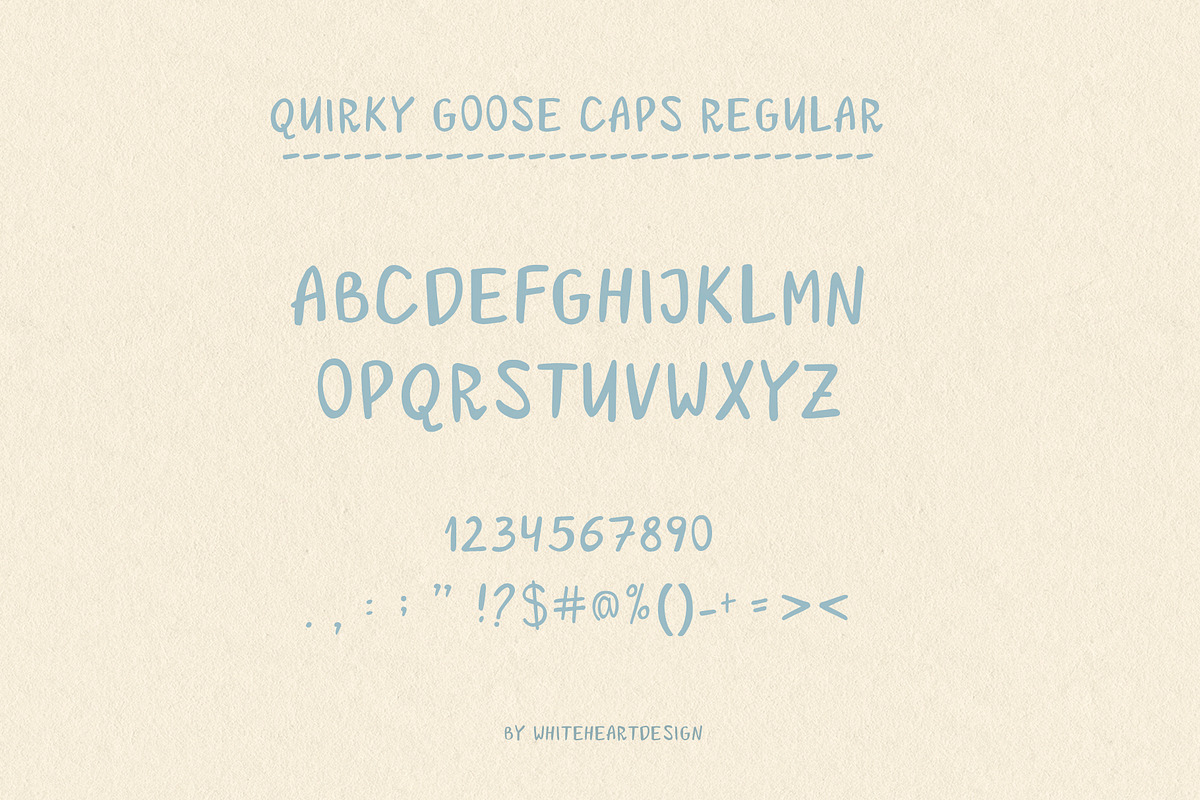 Quirky Goose Quirky Font Duo, a Handwritten Font by whiteheartdesign (Photo 7 of 11)