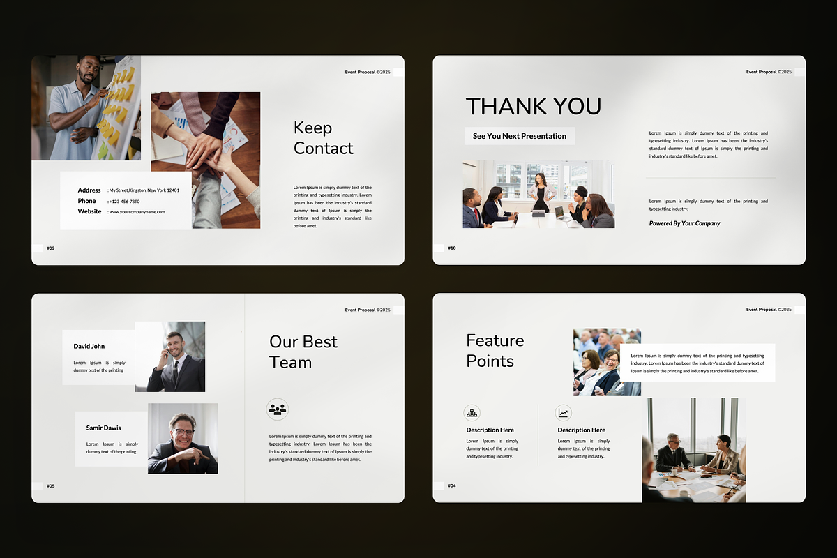 Event Proposal Google Slides, a Presentation Template by SquidPixey (Photo 4 of 7)