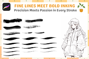 Procreate Oily Inkers and Sketch, a Brush Add-On by Cozy Brushery (Thumbnail 4 of 9)