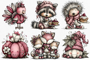 Whimsical Thanksgiving Clipart, an Illustration by Canvas Craft (Thumbnail 4 of 7)