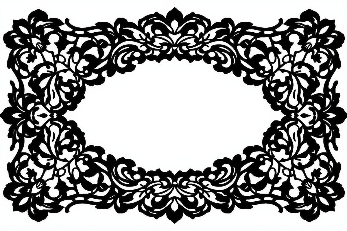 Elegant Floral Border Vector Design., an Illustration by Amazin_art (Photo 14 of 19)