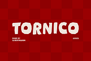 Tornico – Bold Playful Display Font, a Font by Studio Moara (Thumbnail 1 of 8)