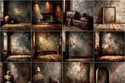 Brown Vintage Studio Backgrounds, a Background Graphic by Walllow Creatives (Thumbnail 3 of 3)