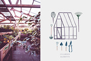 Witch Garden. Clipart set, an Illustration by Dinkoobraz (Thumbnail 8 of 10)