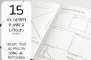 15 Hand Drawn UX Design Planners, a Graphic by Character (Thumbnail 1 of 11)