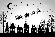 Christmas Sky Vector Collection, an Illustration by jahid234 (Thumbnail 3 of 20)