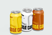 Soda Can Mockup, a Cups & Container Mockup by Bartama Graphic (Thumbnail 2 of 4)