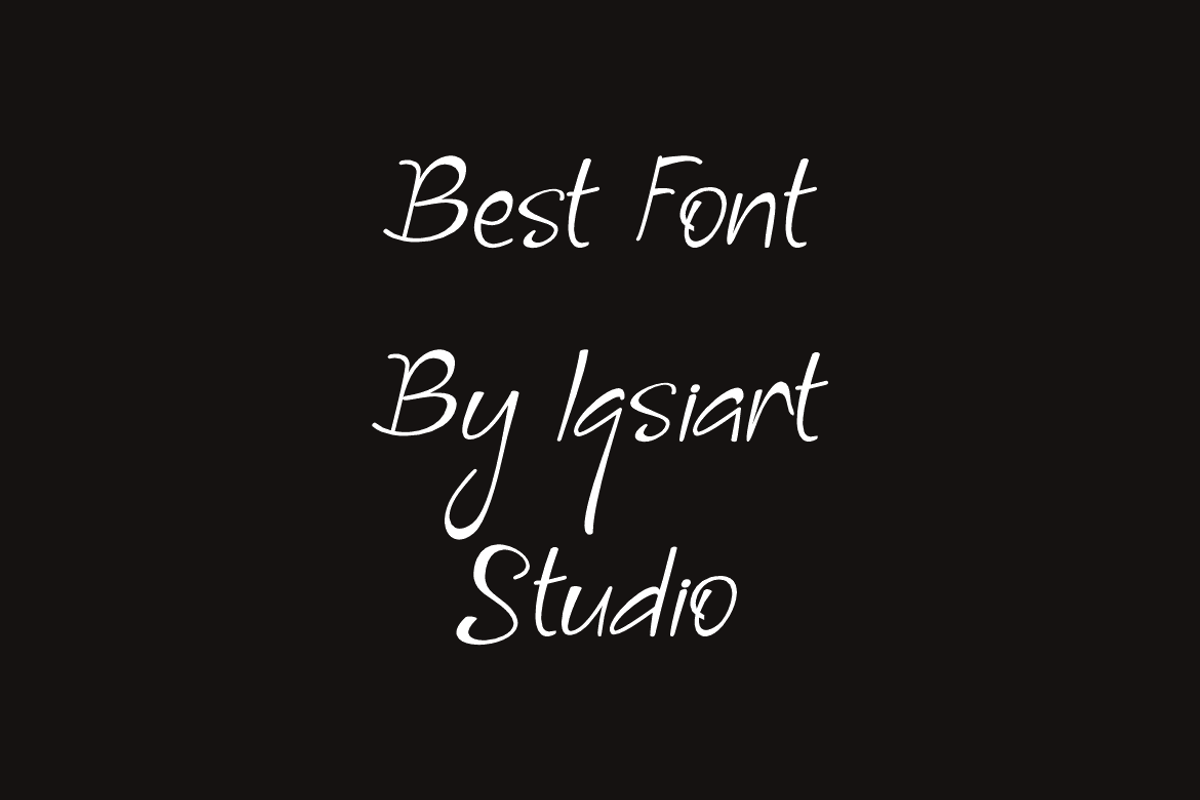 Lawnasa - Aesthetic Font, a Handwritten Font by Iqsiart Studio (Photo 3 of 6)