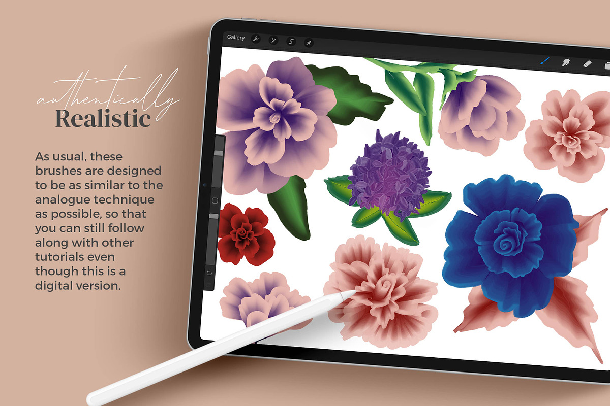 Dual Color Brushes for Procreate, a Brush Add-On by AJ Brushes