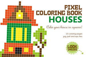 Pixel coloring book