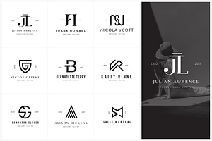 10 Minimalist Monogram Logo Template