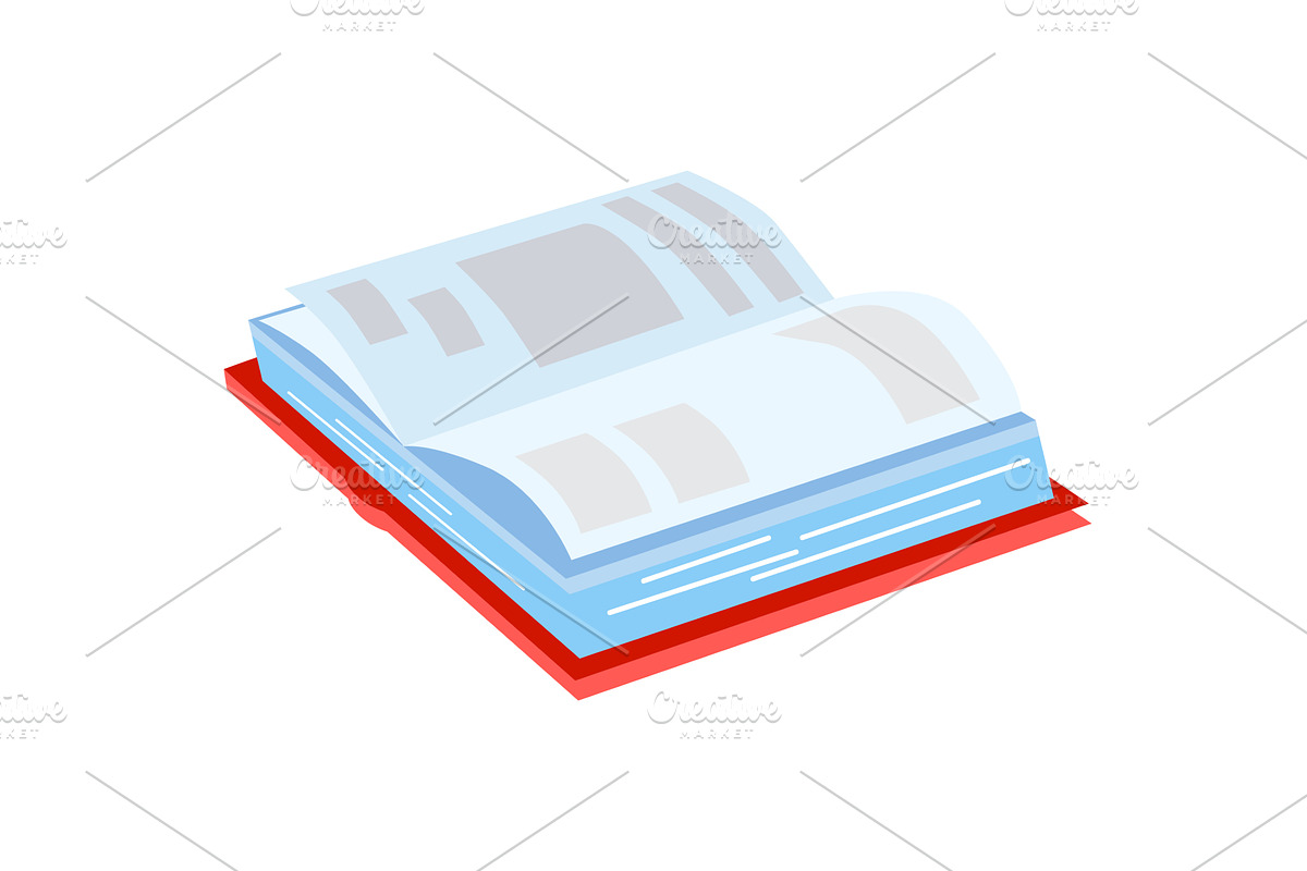 Open book vector flat isolated icon, an Illustration by vectorpointstudio
