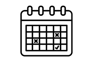 Calendar Line Icon, an Icon by Pexelpy