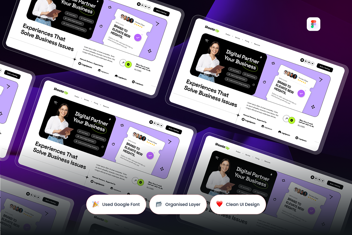 Digital Marketing Hero Header, a Templates & Theme by SquidPixey (Photo 2 of 3)