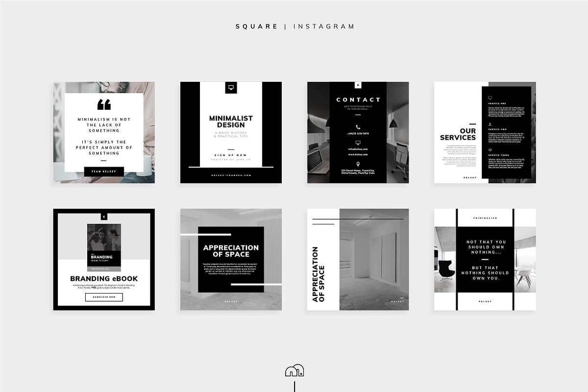 Social Media Pack - Kelsey, a Social Media Template by bilmaw creative (Photo 3 of 11)