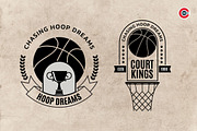 Badges or Emblem Logo for Basketball, a Branding & Logo Template by C-Kav (Thumbnail 2 of 4)