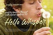 Hello Whisper Modern Handwritten