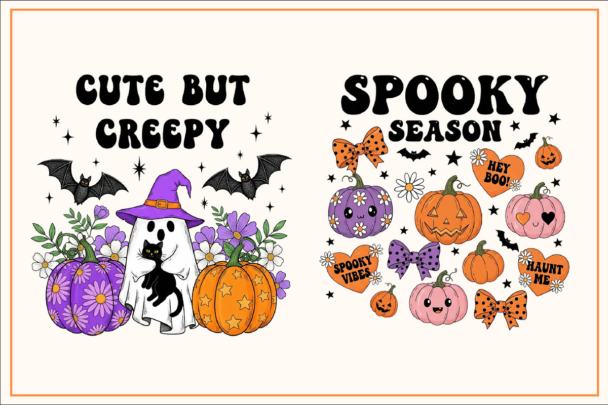 Groovy Halloween Sublimation Bundle, a Work Illustration by Dream Creation (Photo 11 of 11)