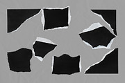 34 Black & White Ripped Paper Pieces, an Abstract Photo by Ksuview (Thumbnail 5 of 5)