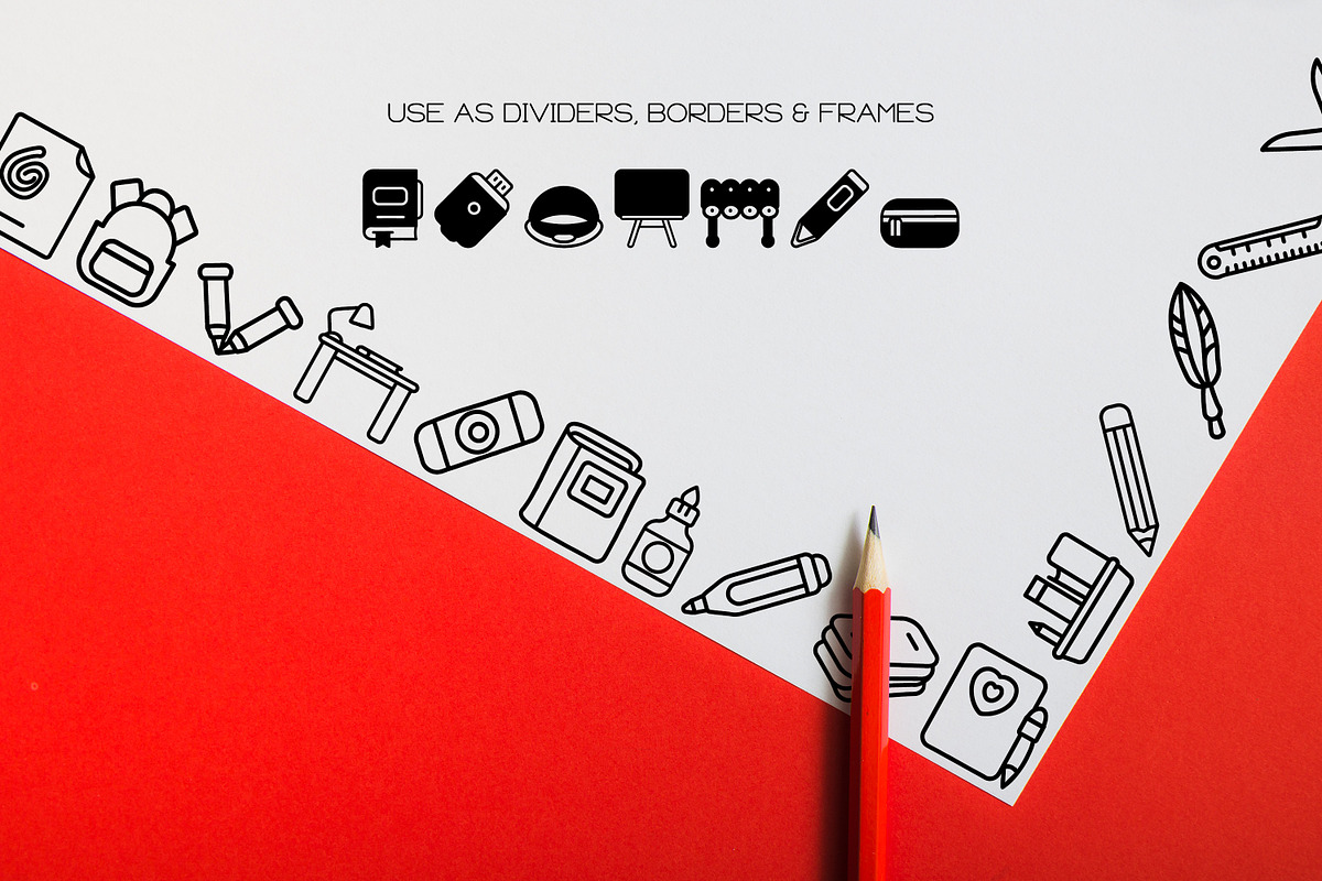 School Alphabet - Dingbat Font, a Symbol Font by WADLEN (Photo 7 of 7)