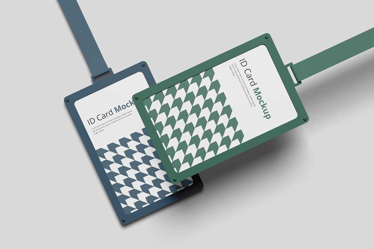 Realistic ID Card Mockup PSD, an Advertising Mockup by MA-KING_ART (Photo 2 of 5)