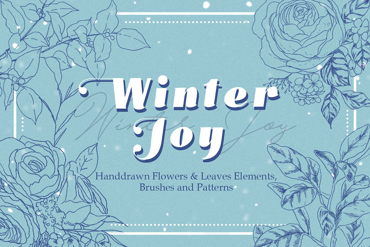 Winter Joy - Flowers & Foliages, an Illustration by clairedelune (Photo 1 of 7)