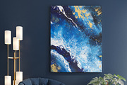 Acrylic abstract blue backgrounds, a Texture Graphic by Holovei (Thumbnail 4 of 5)