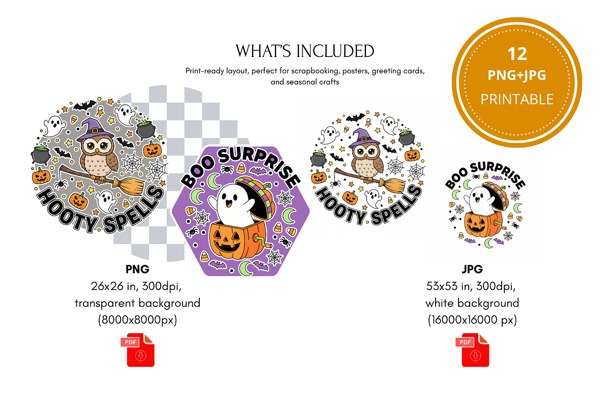 Halloween Print for Shirts, an Illustration by Print Haven Mochi Vintage (Photo 6 of 11)