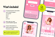 Pink Squarespace 7.1 Template, a Squarespace Template by Template Twist Shop (Thumbnail 4 of 10)